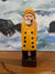 Vintage Wooden Fisherman - Yellow  Coat