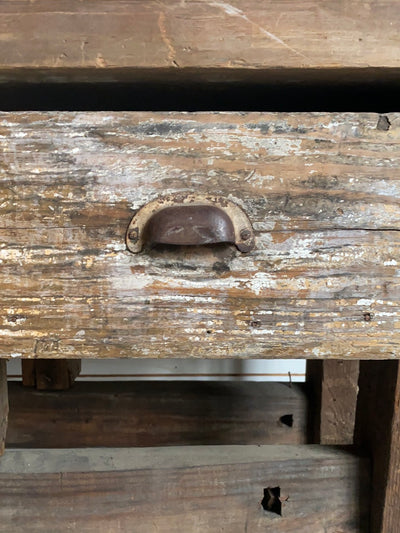 Salvaged Wood Workbench