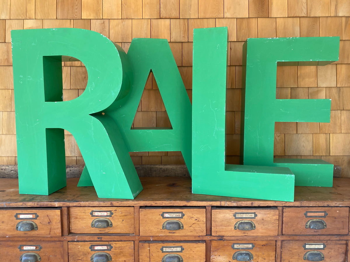 Salvaged Metal Letter E