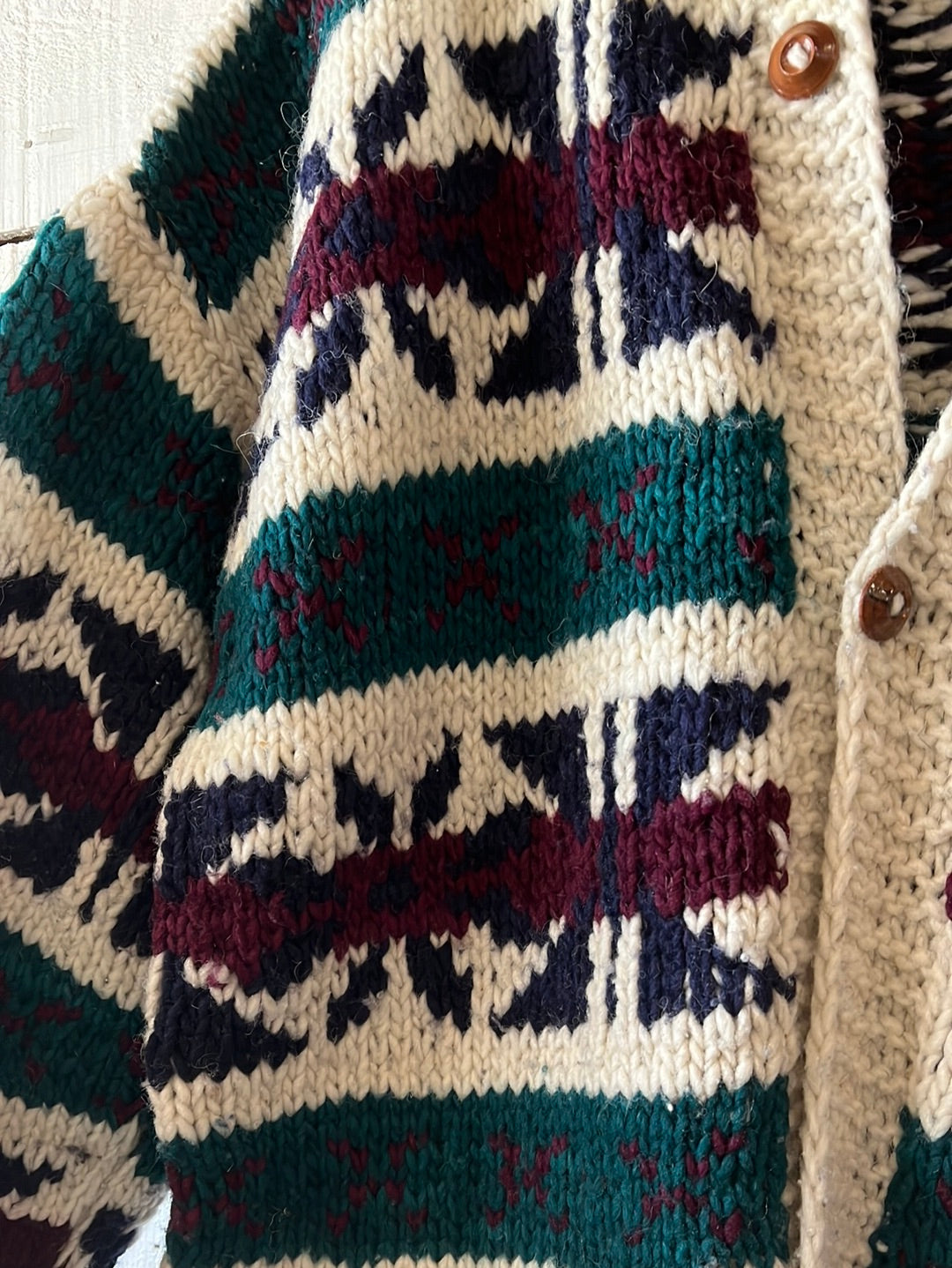 Vintage Wool Cardigan Sweater