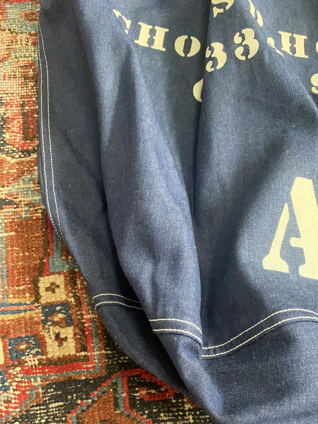 Vintage US Army Denim Laundry Bag