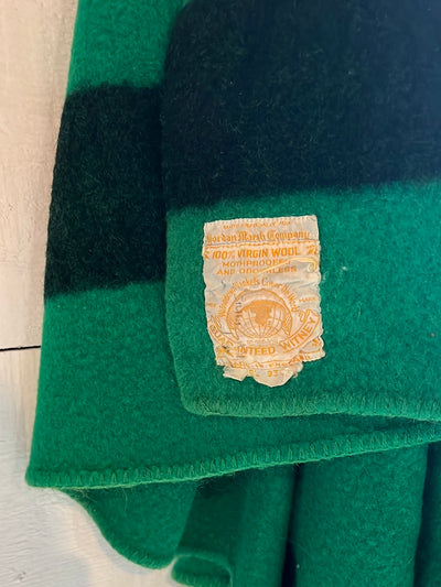 Vintage Jordan Marsh Wool Camp Blanket