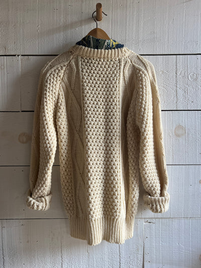 Vintage Wool Fishermen's Pull Over Sweater