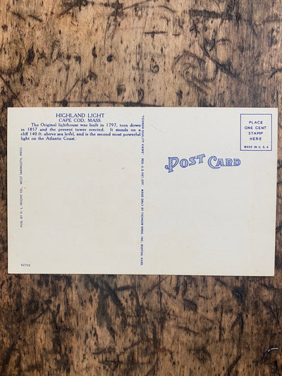 Vintage Highland Light Post Card