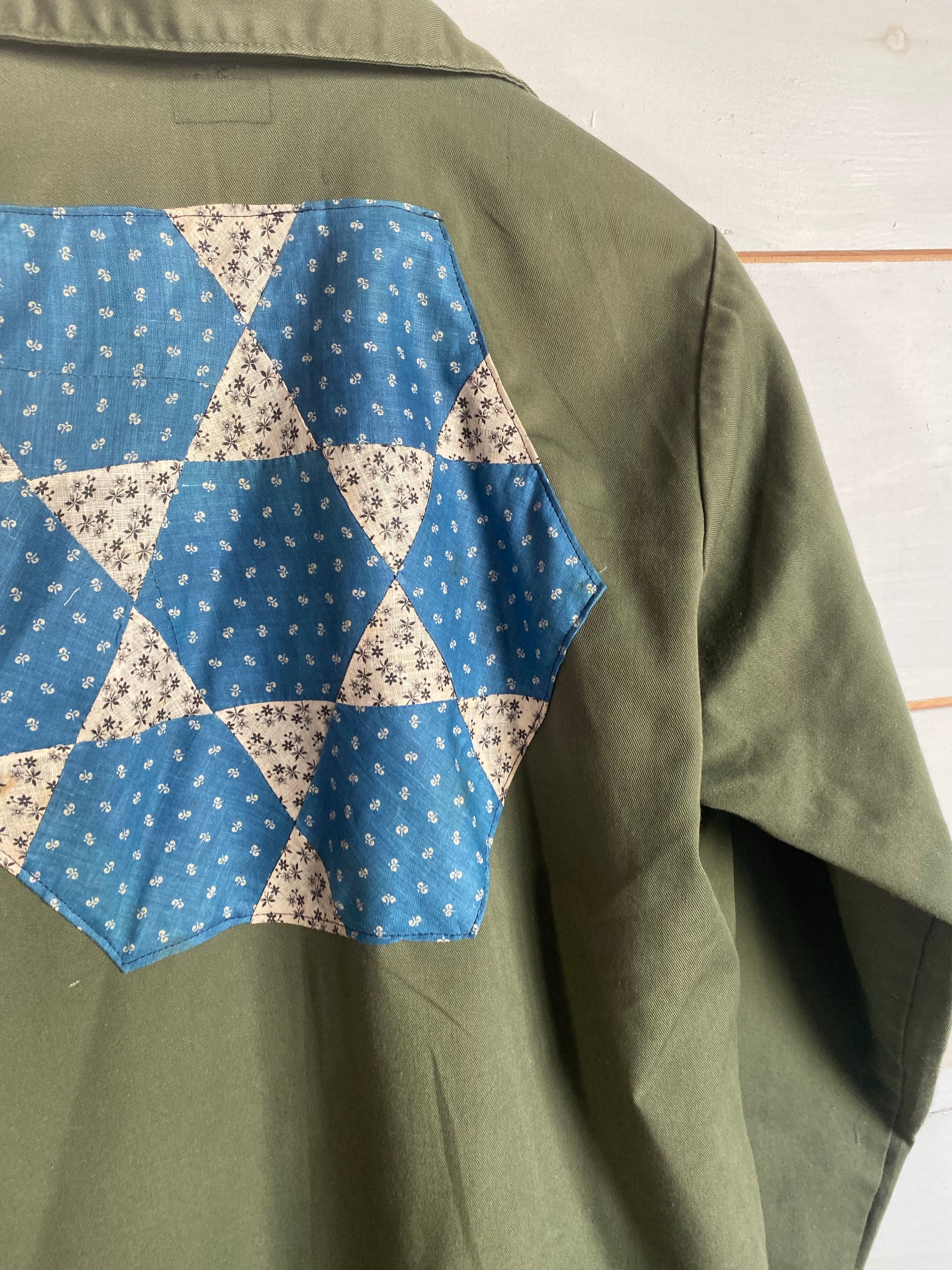 Quilt Patch - Vintage Military Shirt