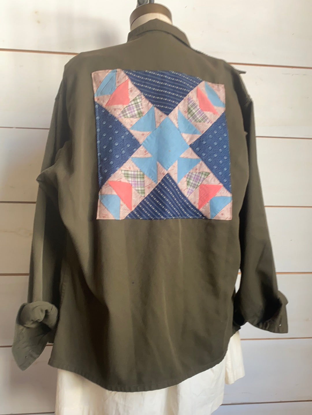 Quilt Patch - Vintage Military Shirt