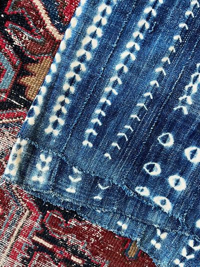 Vintage Indigo Textile - Dots