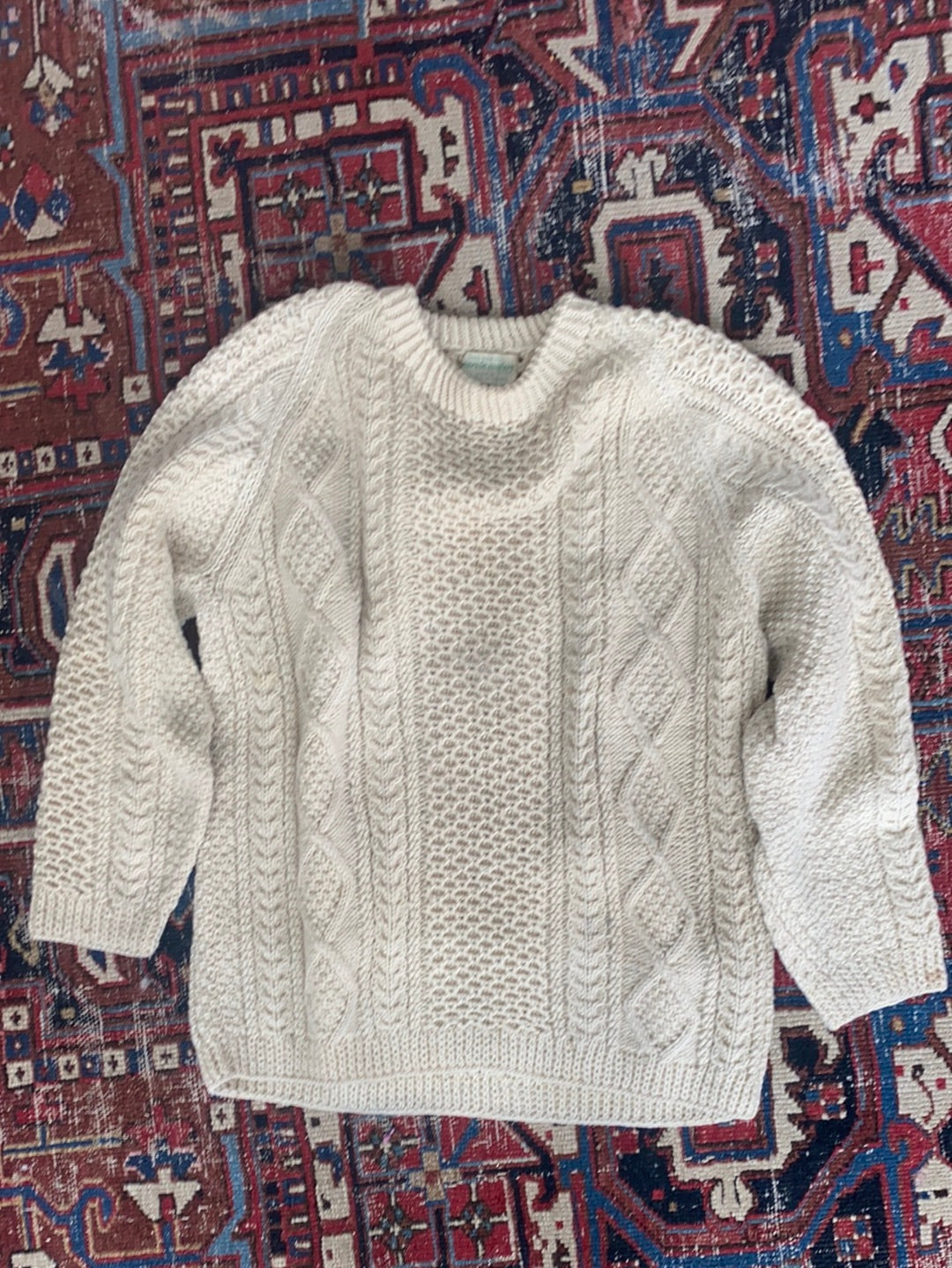 Vintage Irish Knit Pullover Sweater