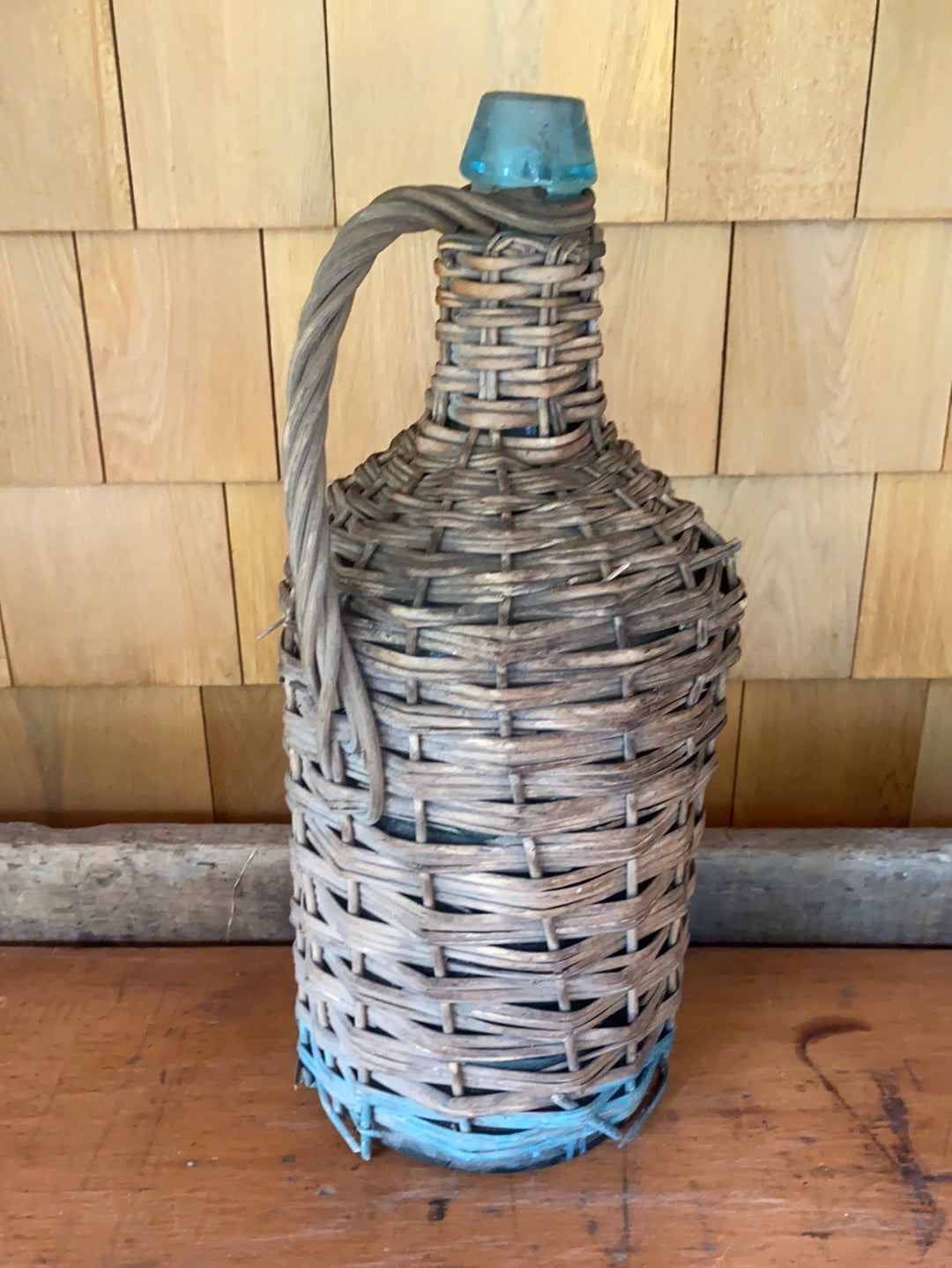 Antique Wicker Demijohn
