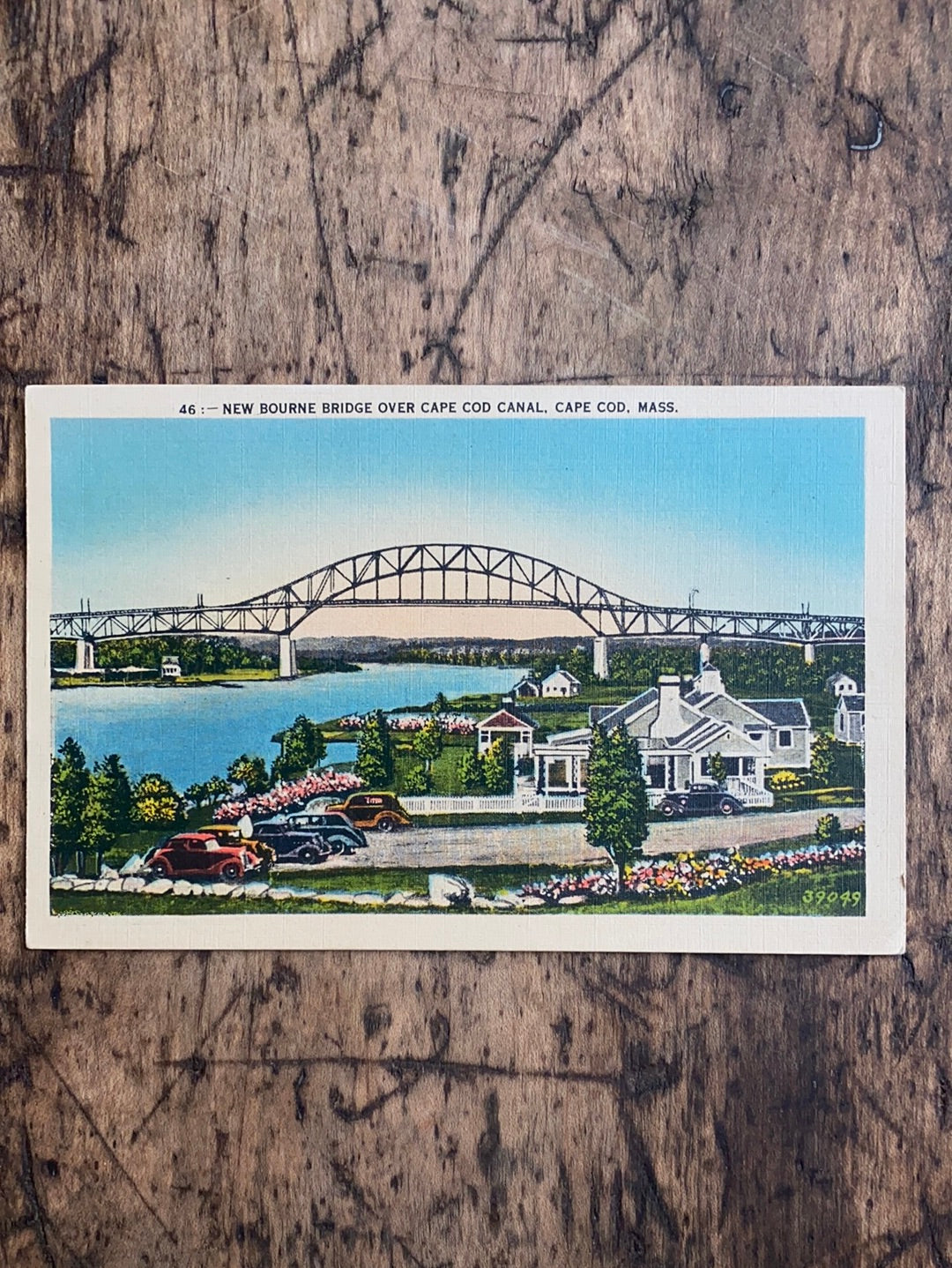 Vintage Bourne Bridge Post Card