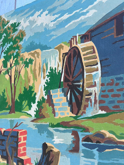 Vintage Paint by Numbers - Water Mill