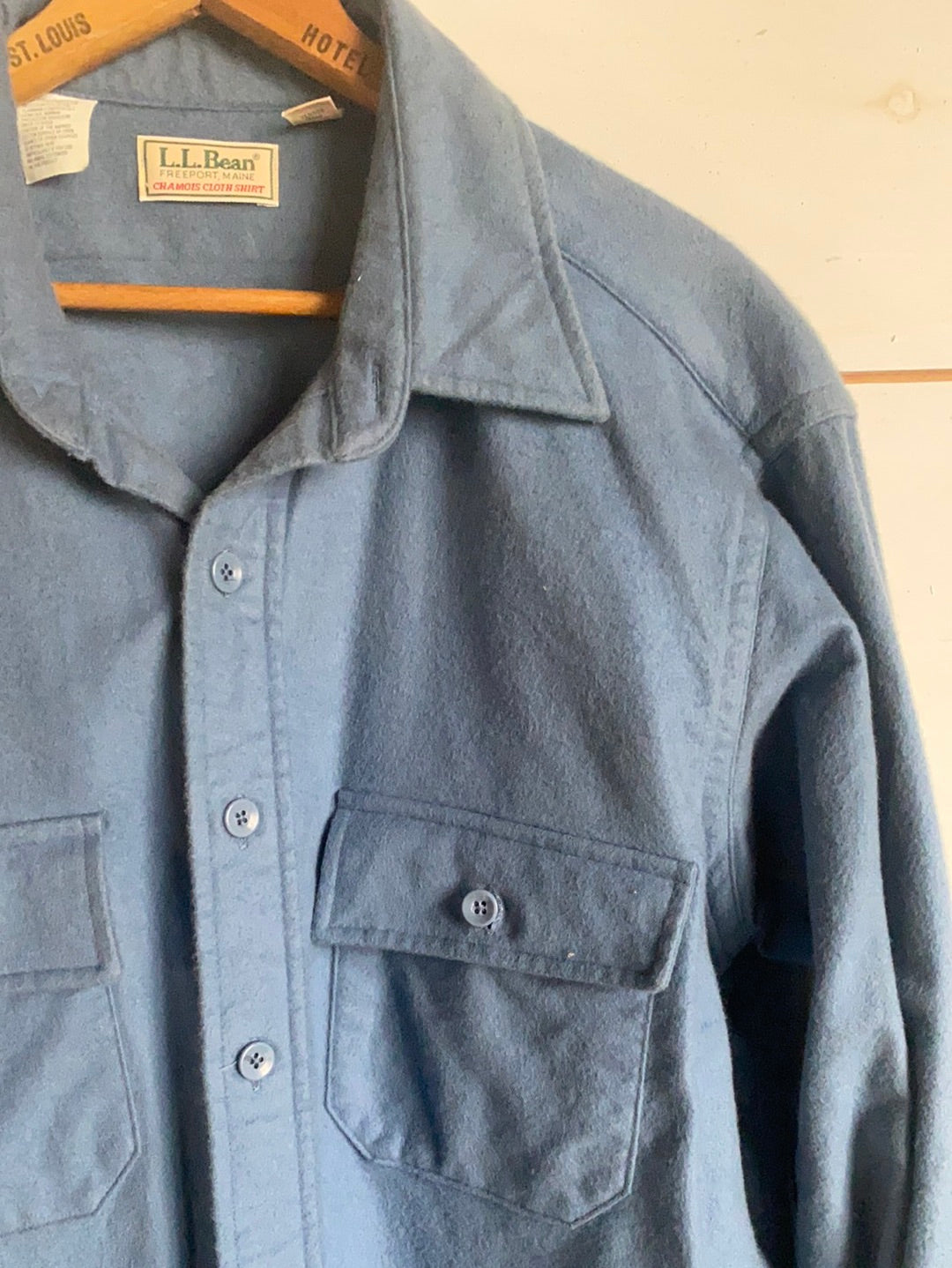 Vintage LL Bean Chamois Shirt - Blue
