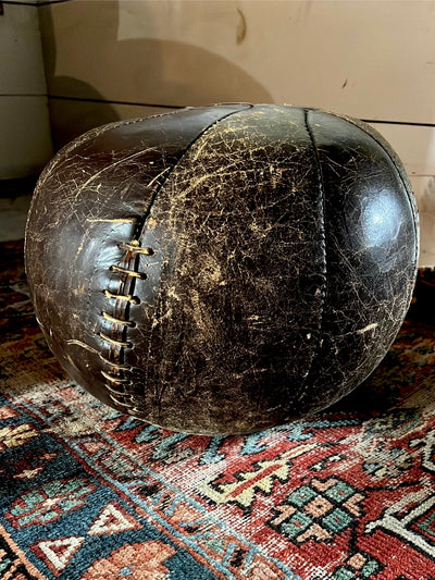 Vintage Leather Medicine Ball