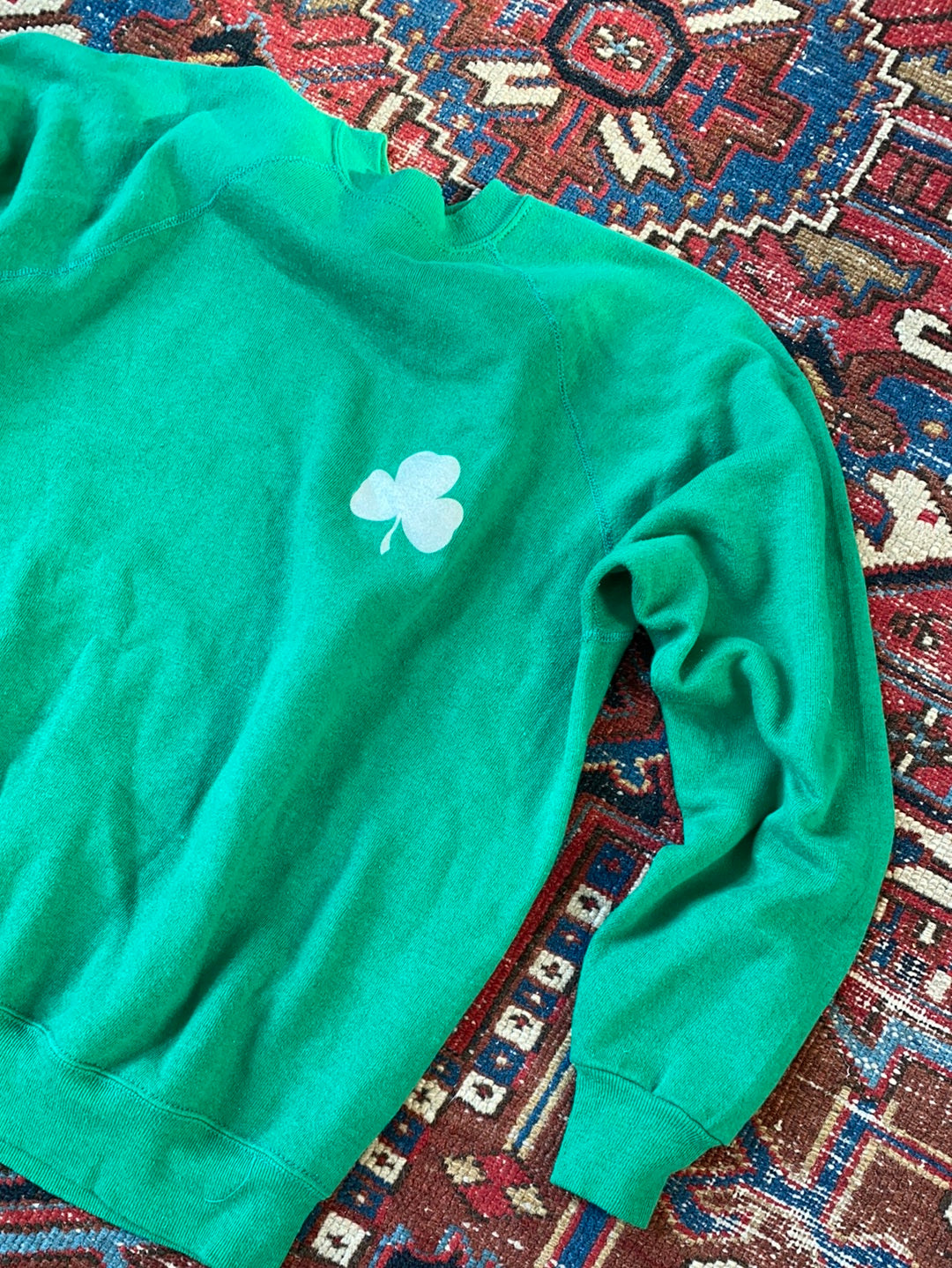 Vintage Green Shamrock Crewneck