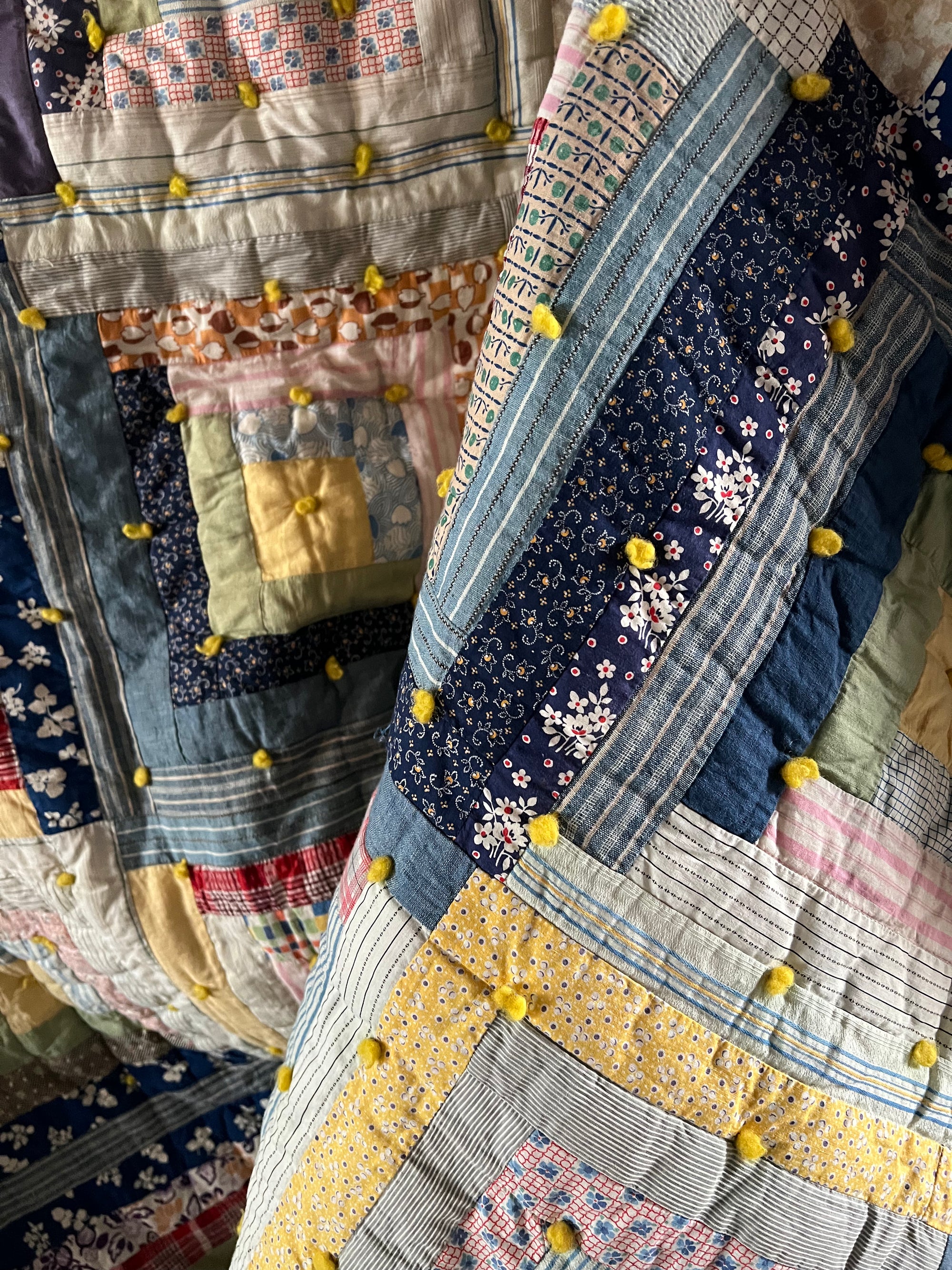 Vintage Log Cabin Quilt