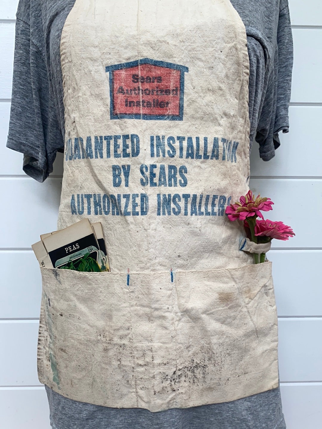Vintage Sears Authorized Installer Full Apron