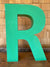 Salvaged Metal Letter R