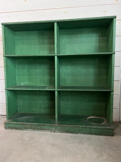 Salvaged Green Wood Bookcase
