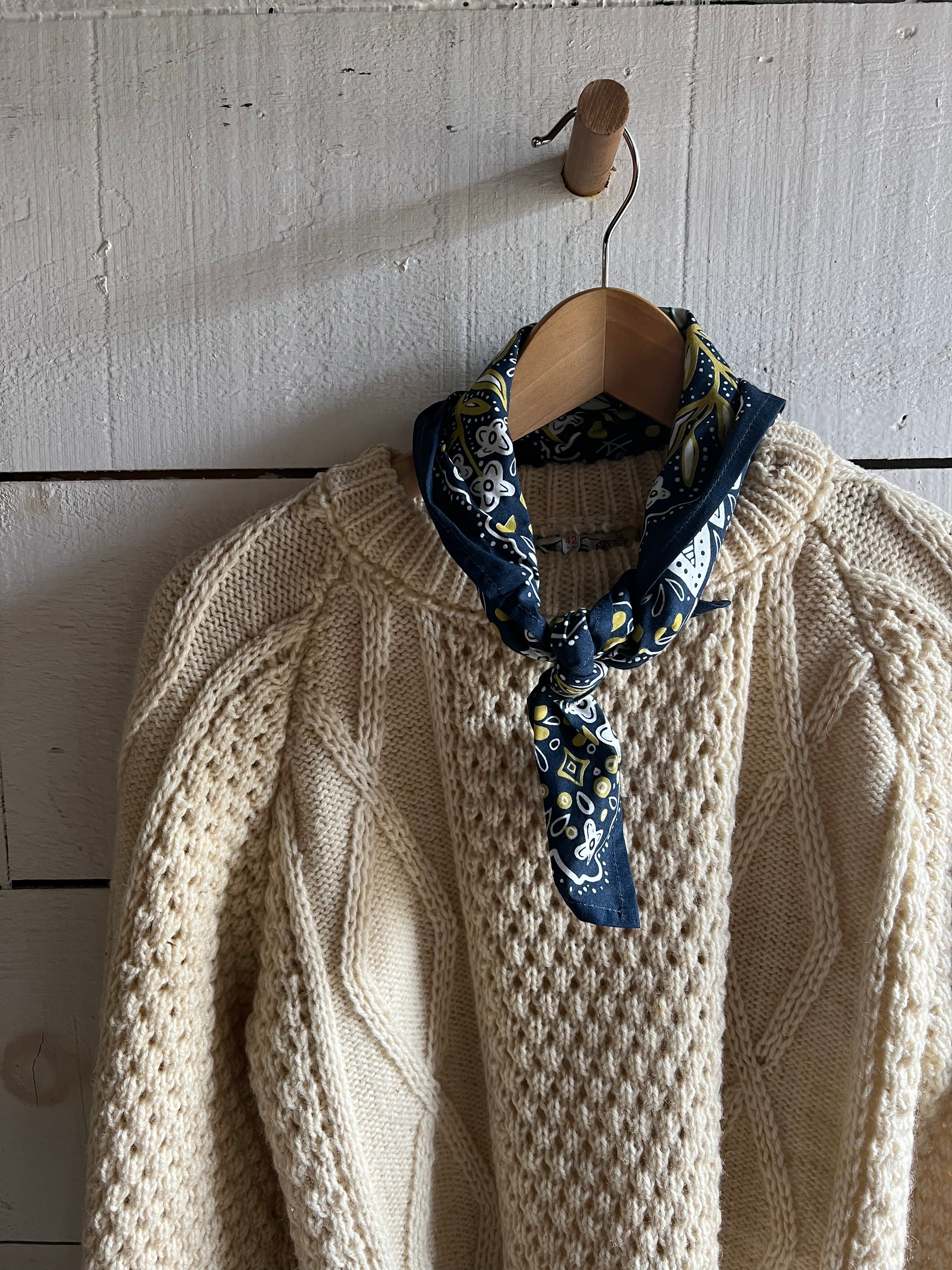 Vintage Wool Fishermen's Pull Over Sweater