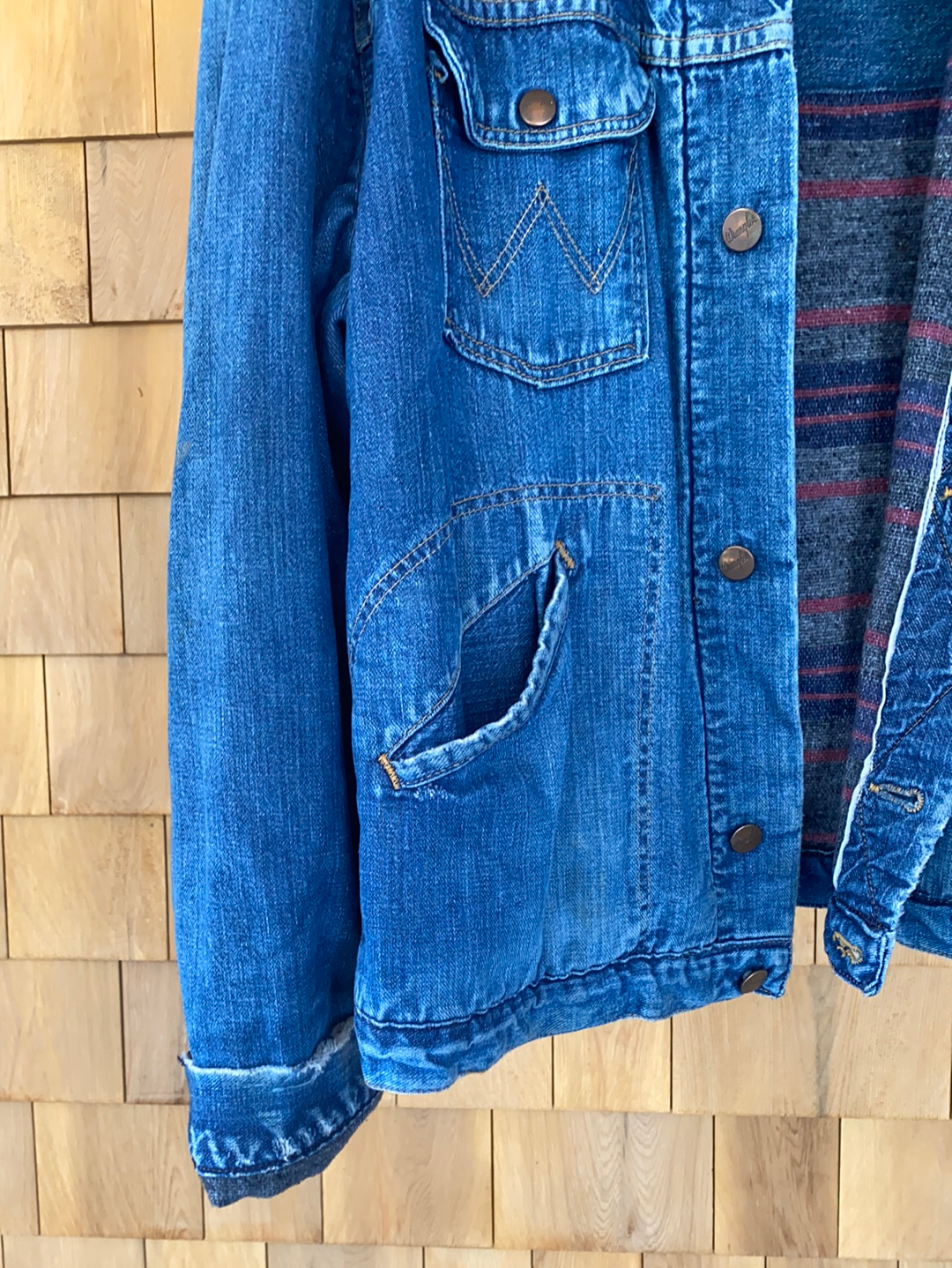 Vintage Wrangler Blanket Lined Chore Coat