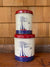 Vintage Sailboat Tin Cans