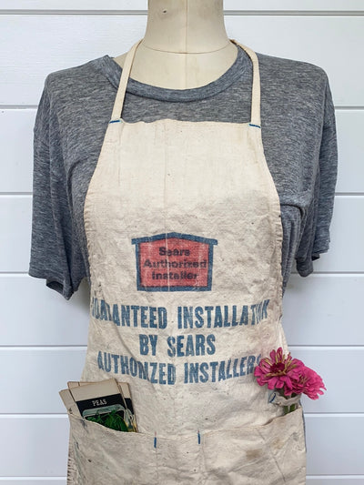 Vintage Sears Authorized Installer Full Apron