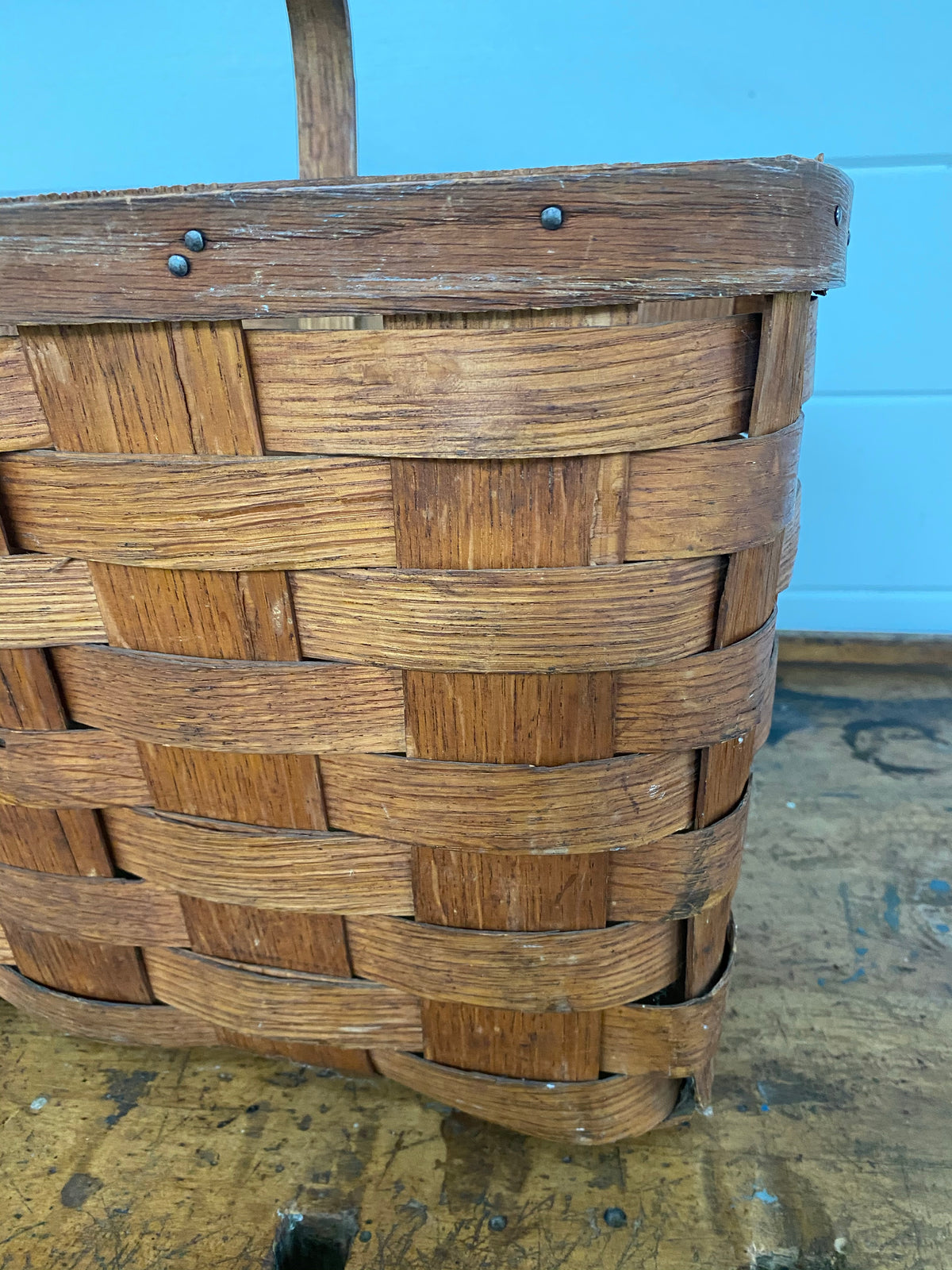 Wood Splint Gathering Basket