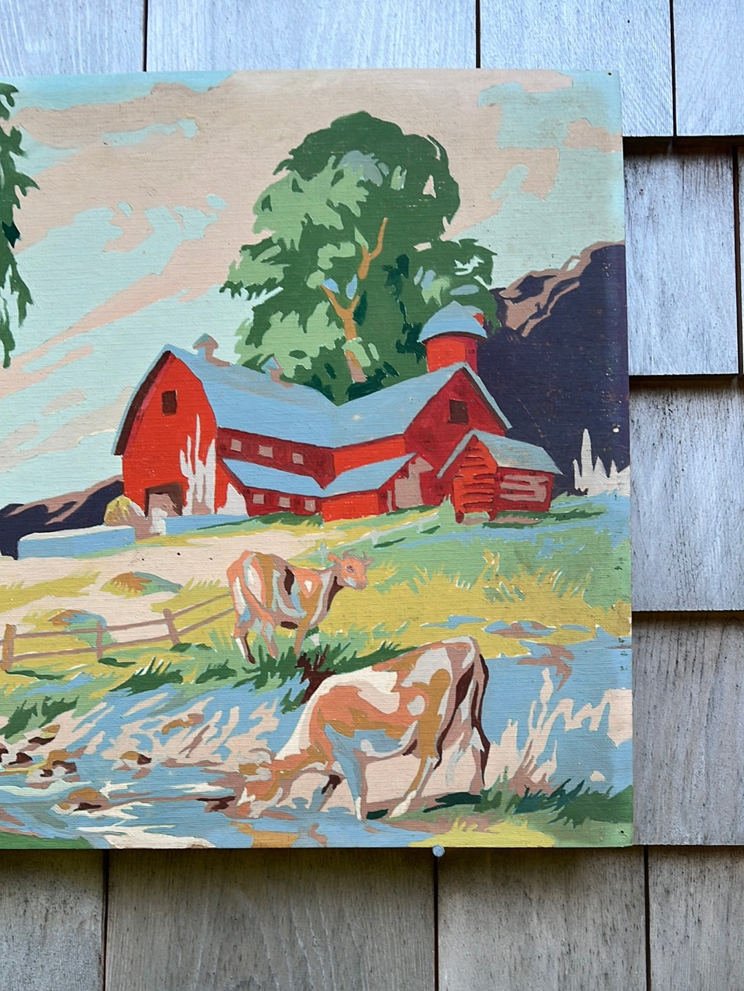 Vintage Paint by Numbers - Red Barn