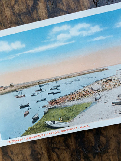 Vintage Rockport Harbor Post Card