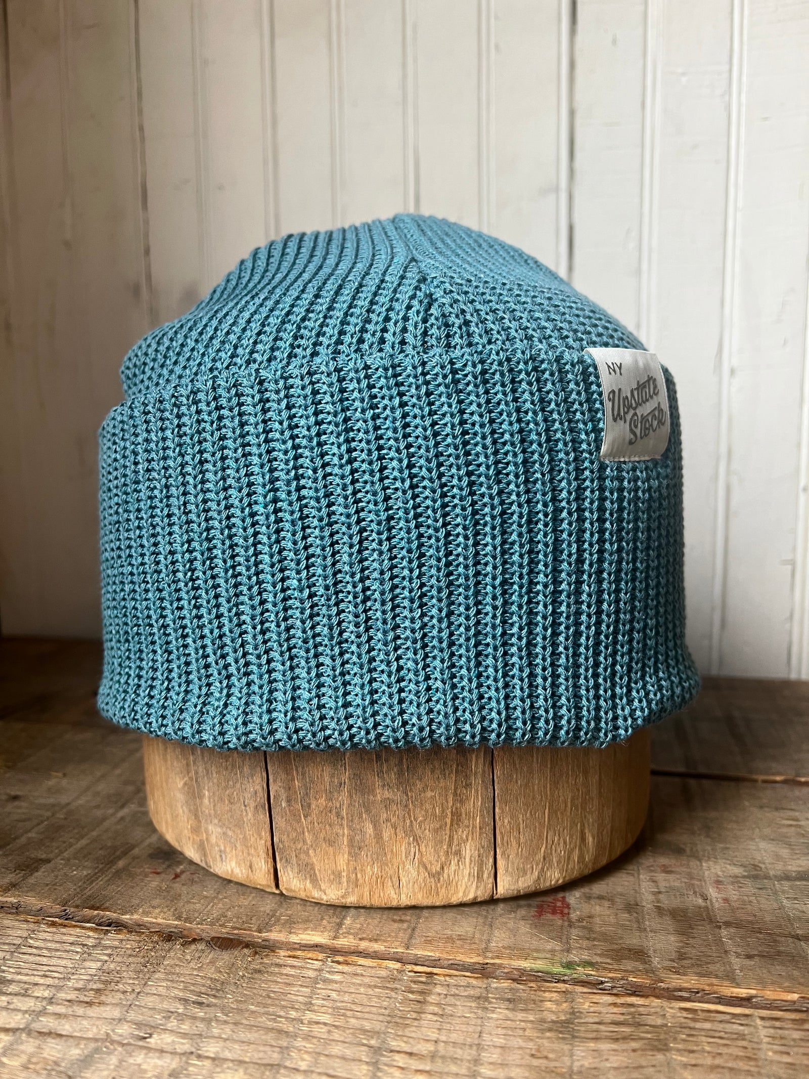 Upcycyled Cotton Watchcap - Aqua