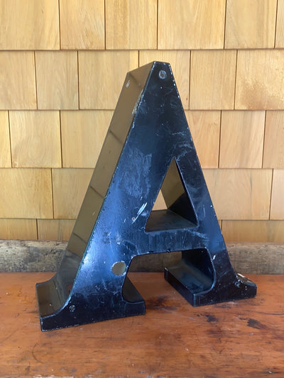 Salvaged Metal Letter - A