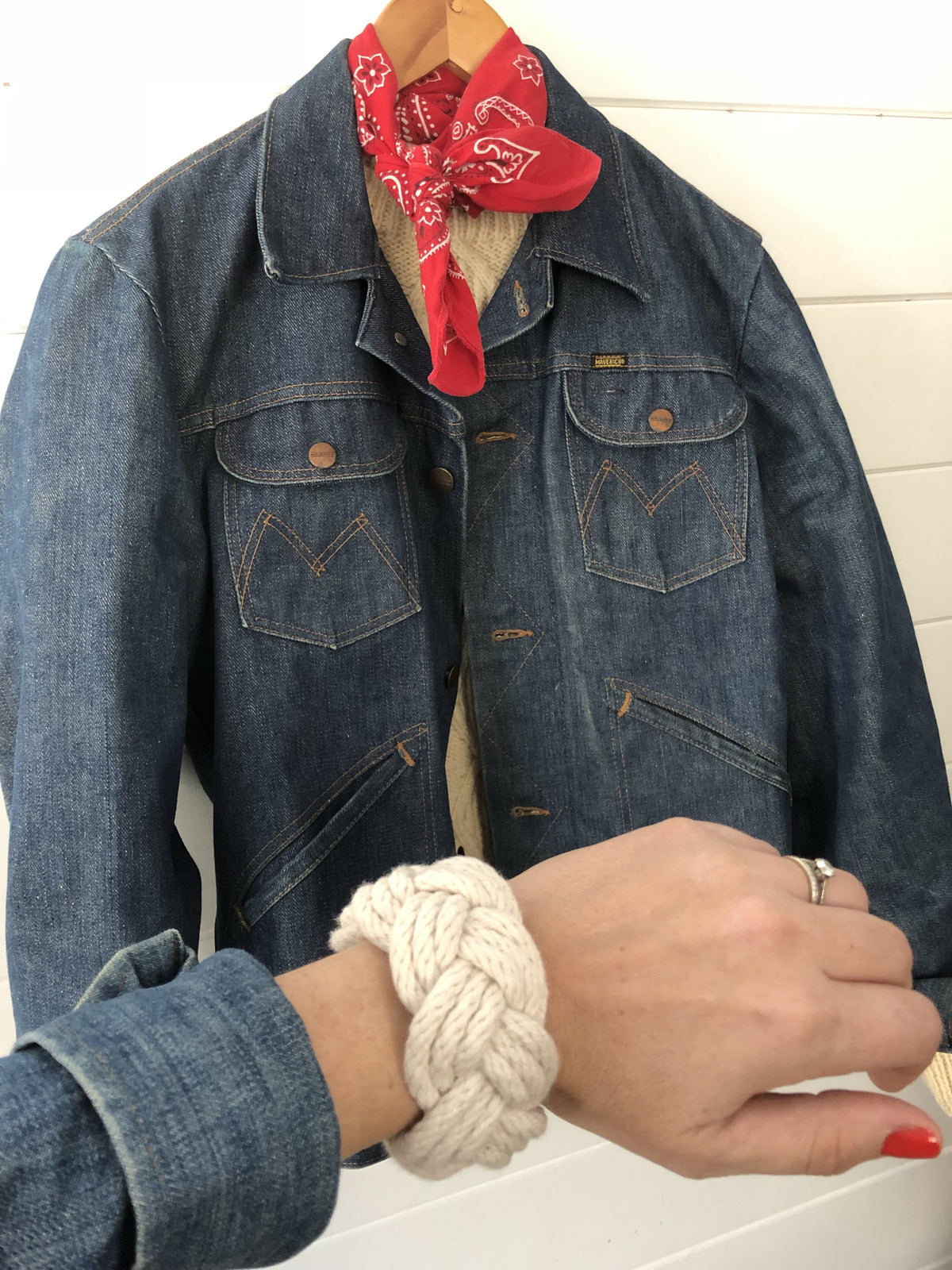 Friendship Rope Bracelet - Diamonds & Rust