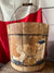 Antique Wood Bucket w/ Swing Handle