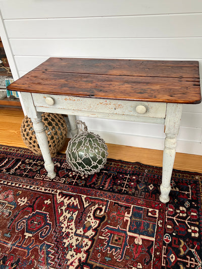 Vintage Pine Farm Table w/ Drawer