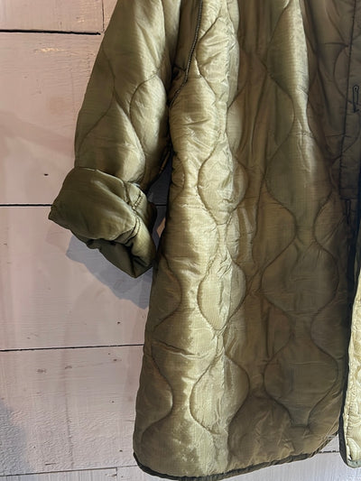 Vintage Army Quilted Liner Coat