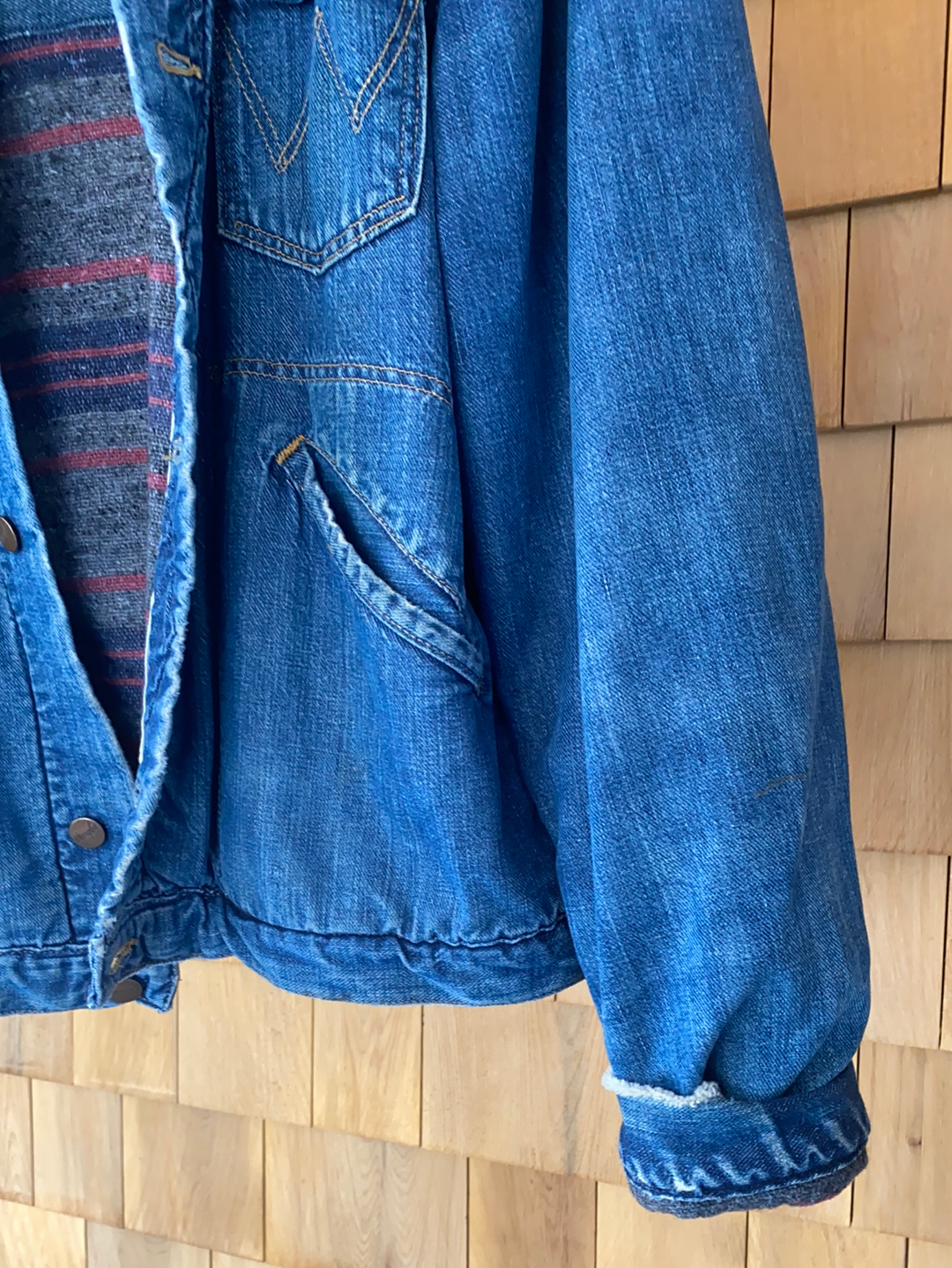 Vintage Wrangler Blanket Lined Chore Coat