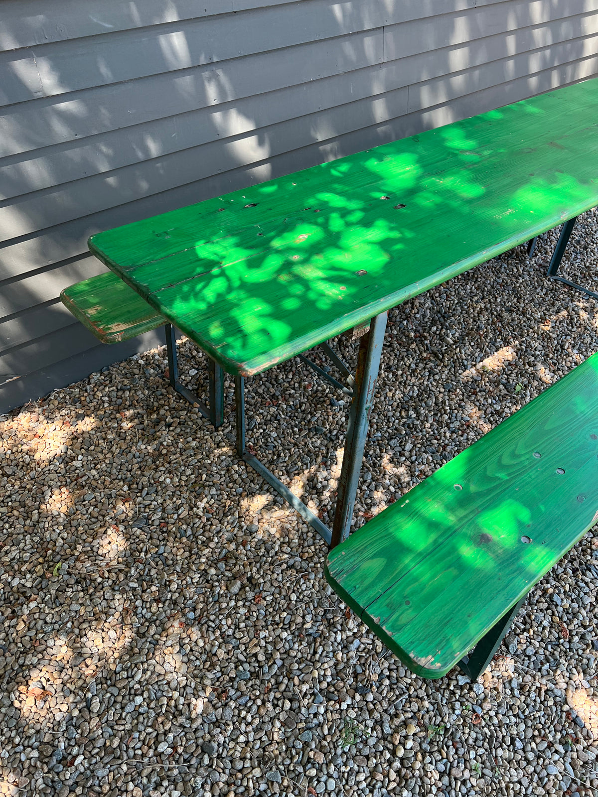 Vintage Beer Garden Table + Benches