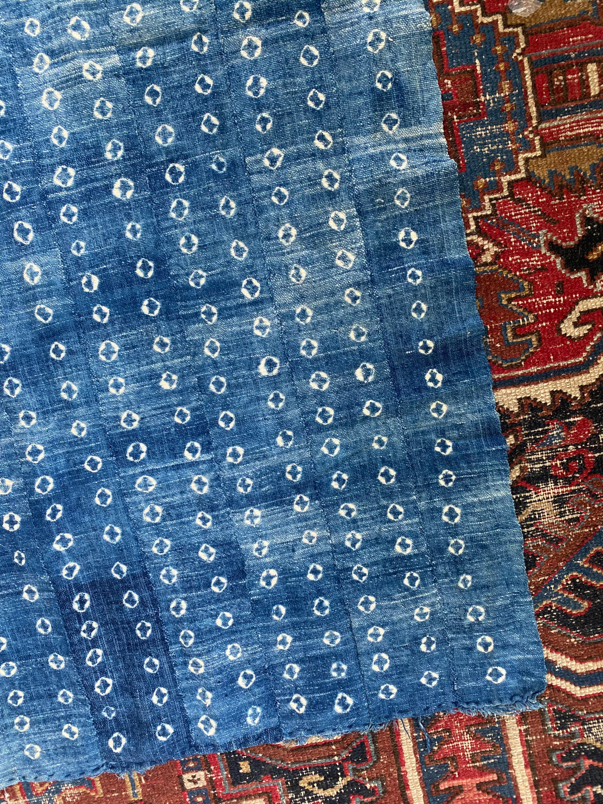 Vintage Indigo Textile: Circle
