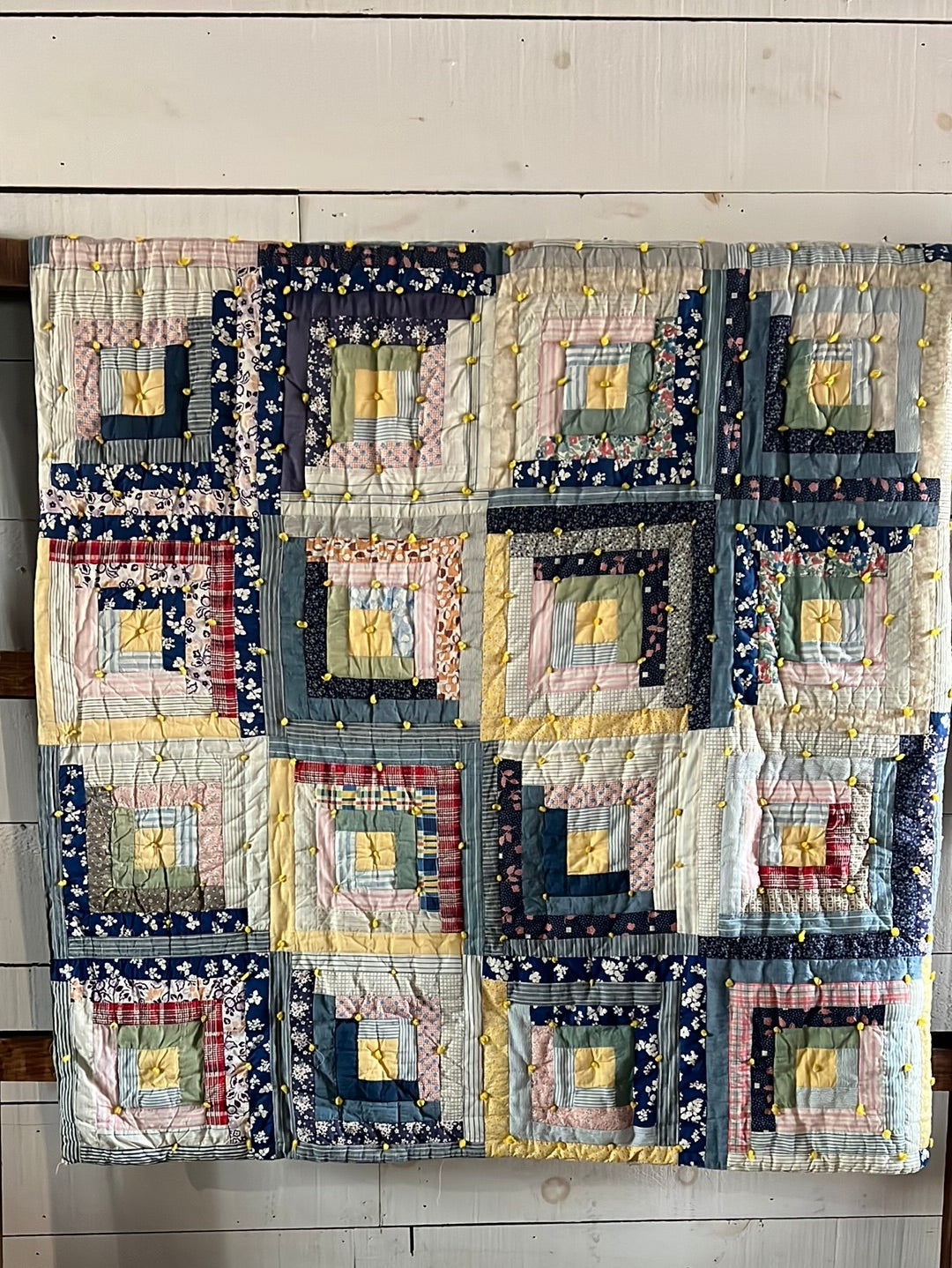 Vintage Log Cabin Quilt