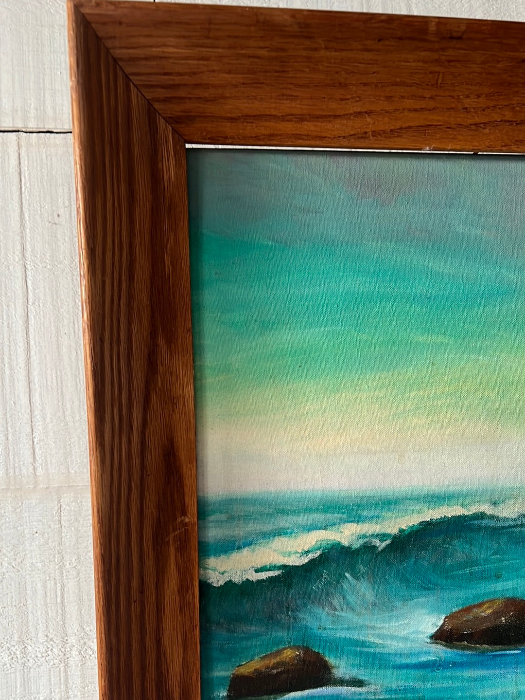 Vintage Coastal Light House Painting