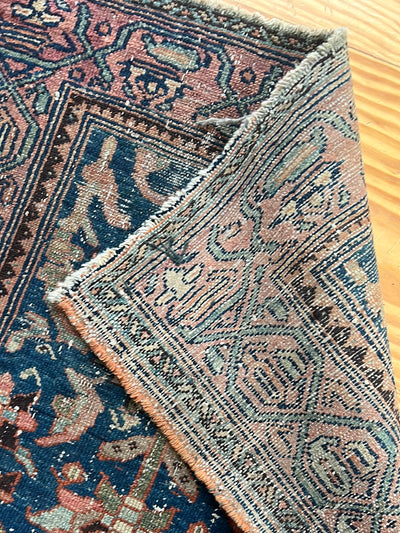 Vintage Rug - Navy Floral