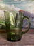Vintage Green Glass Pitcher