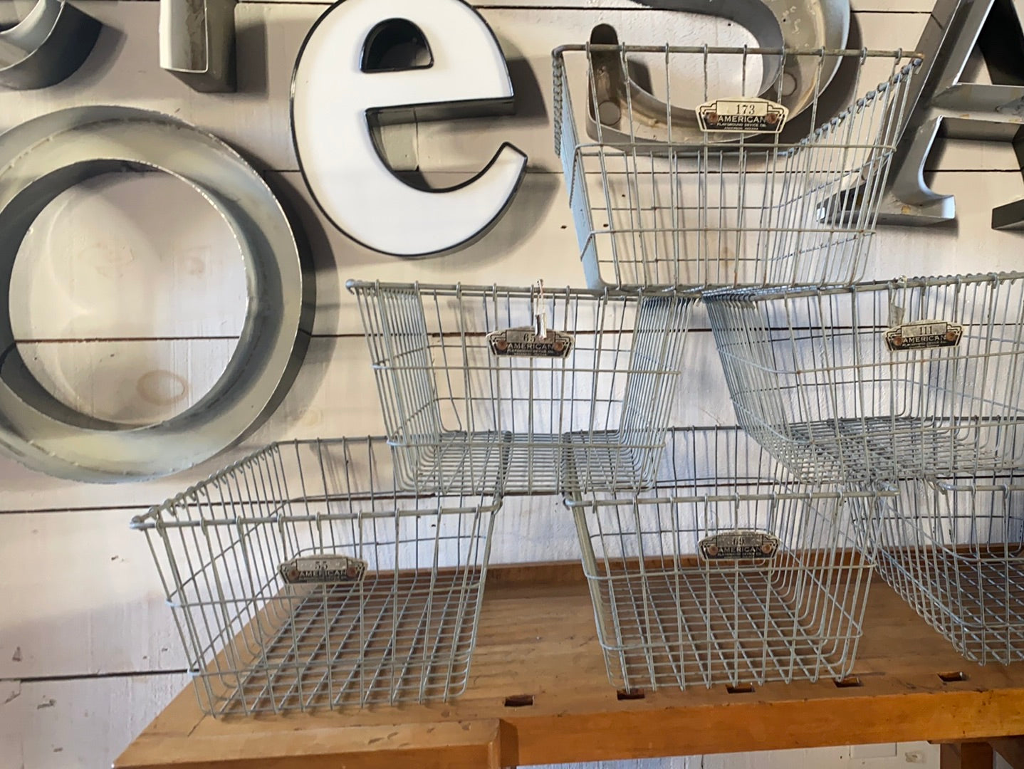 Vintage Locker Baskets - Long