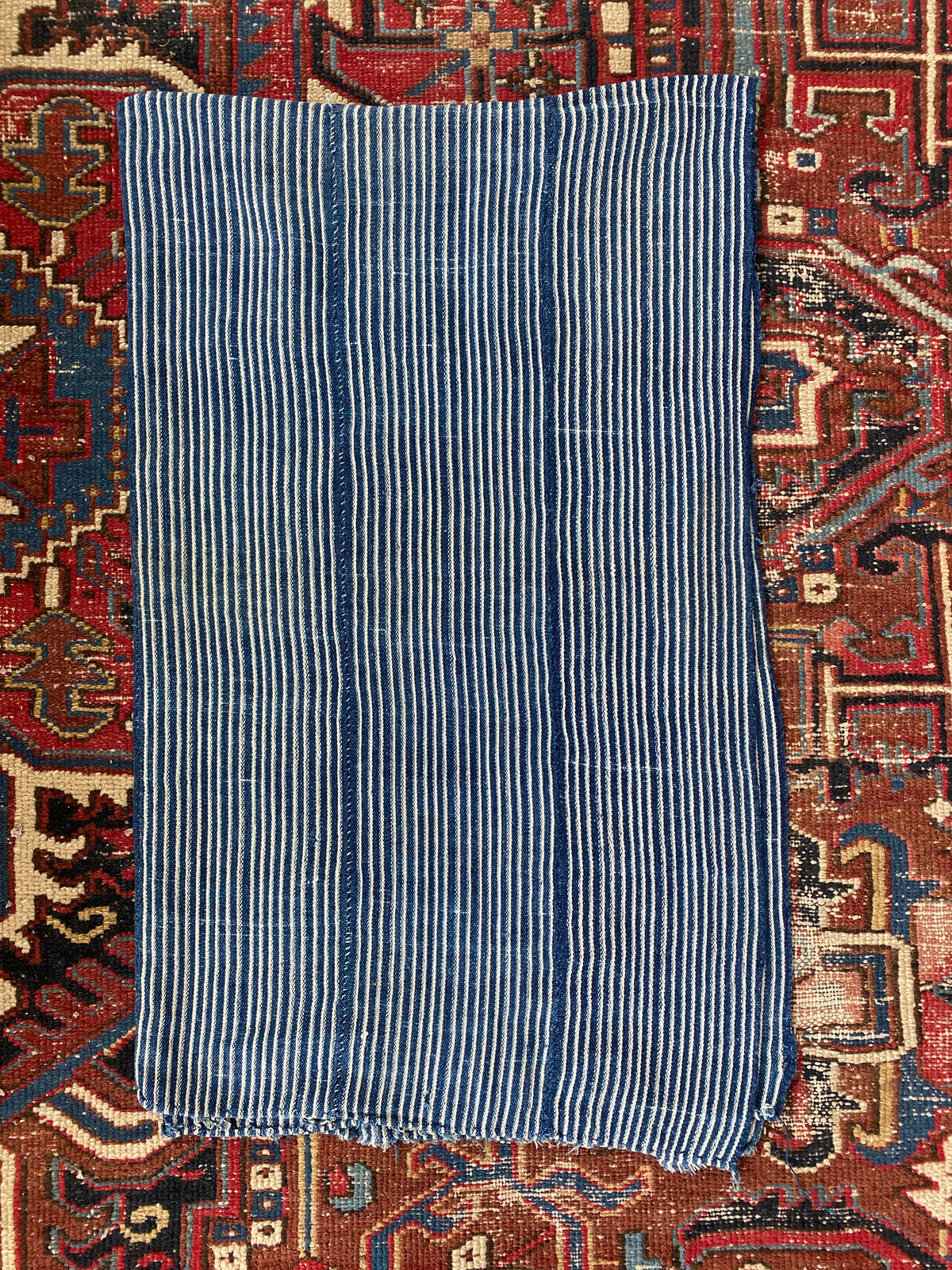Vintage Indigo Textile: Striped 5