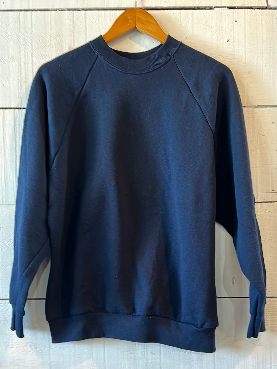 90s Vintage Dead Stock Raglan Sweatshirt - Navy