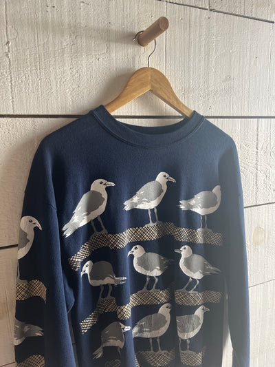 Vintage Seagull Raglan Sweatshirt