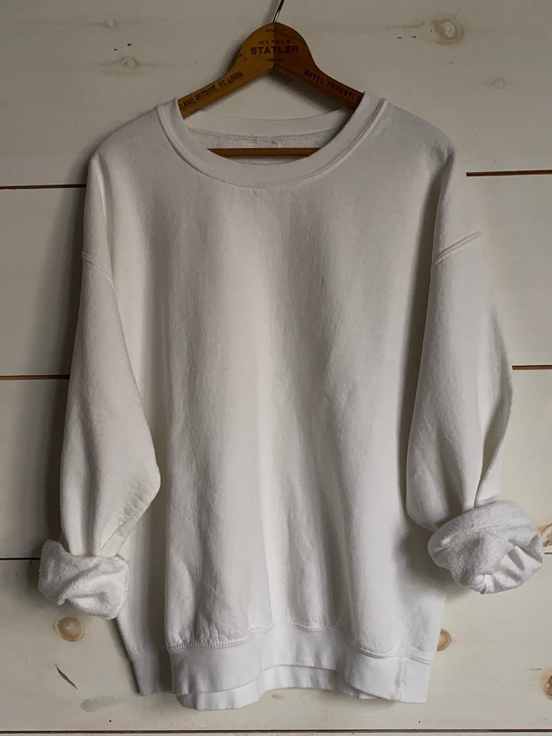 Vintage White Crewneck Sweatshirt