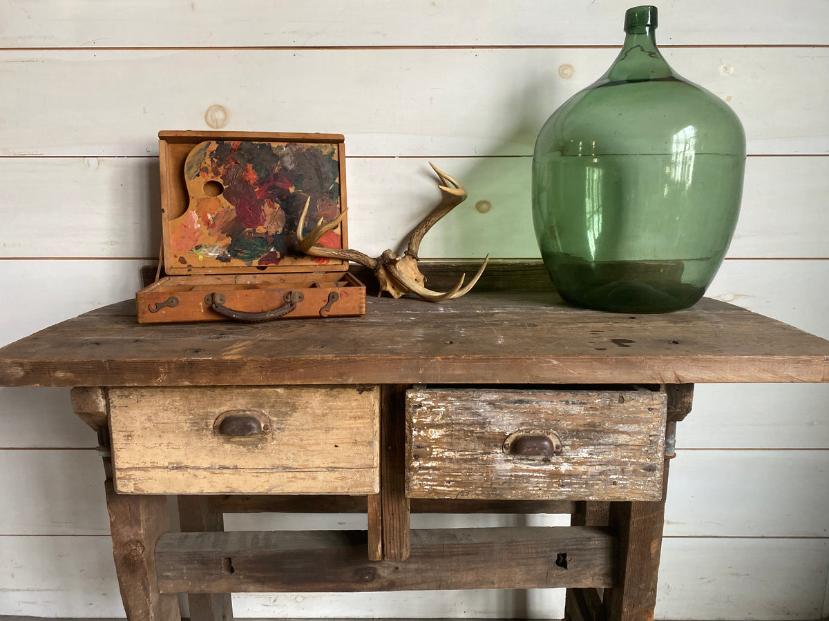 Salvaged Wood Workbench