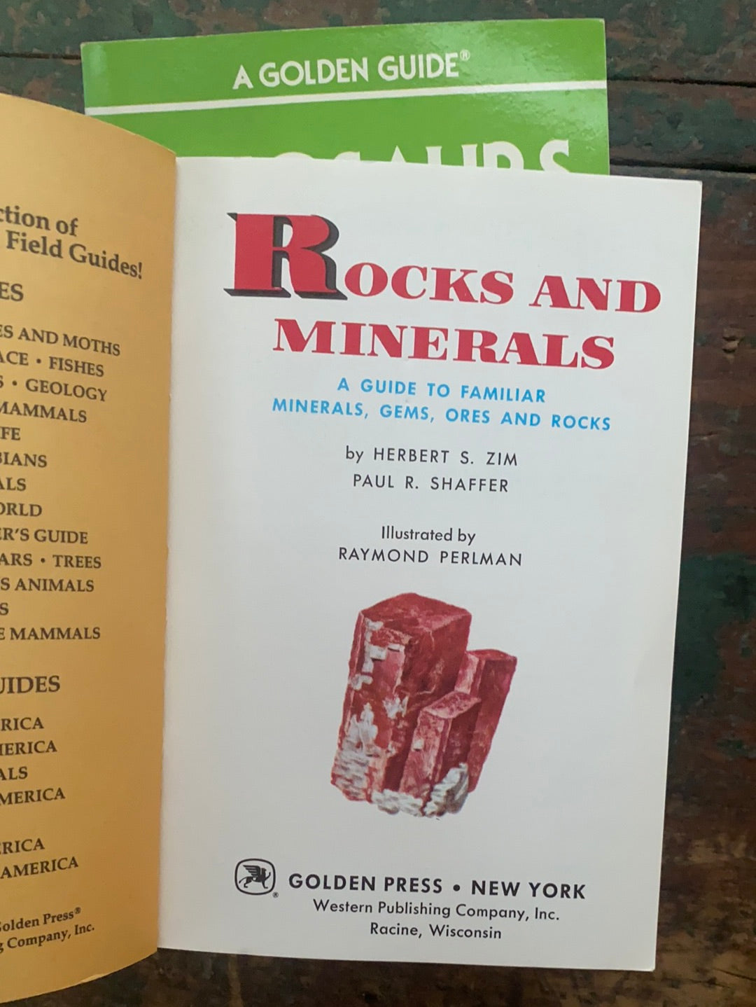 1987 A Golden Guide - Rocks and Minerals