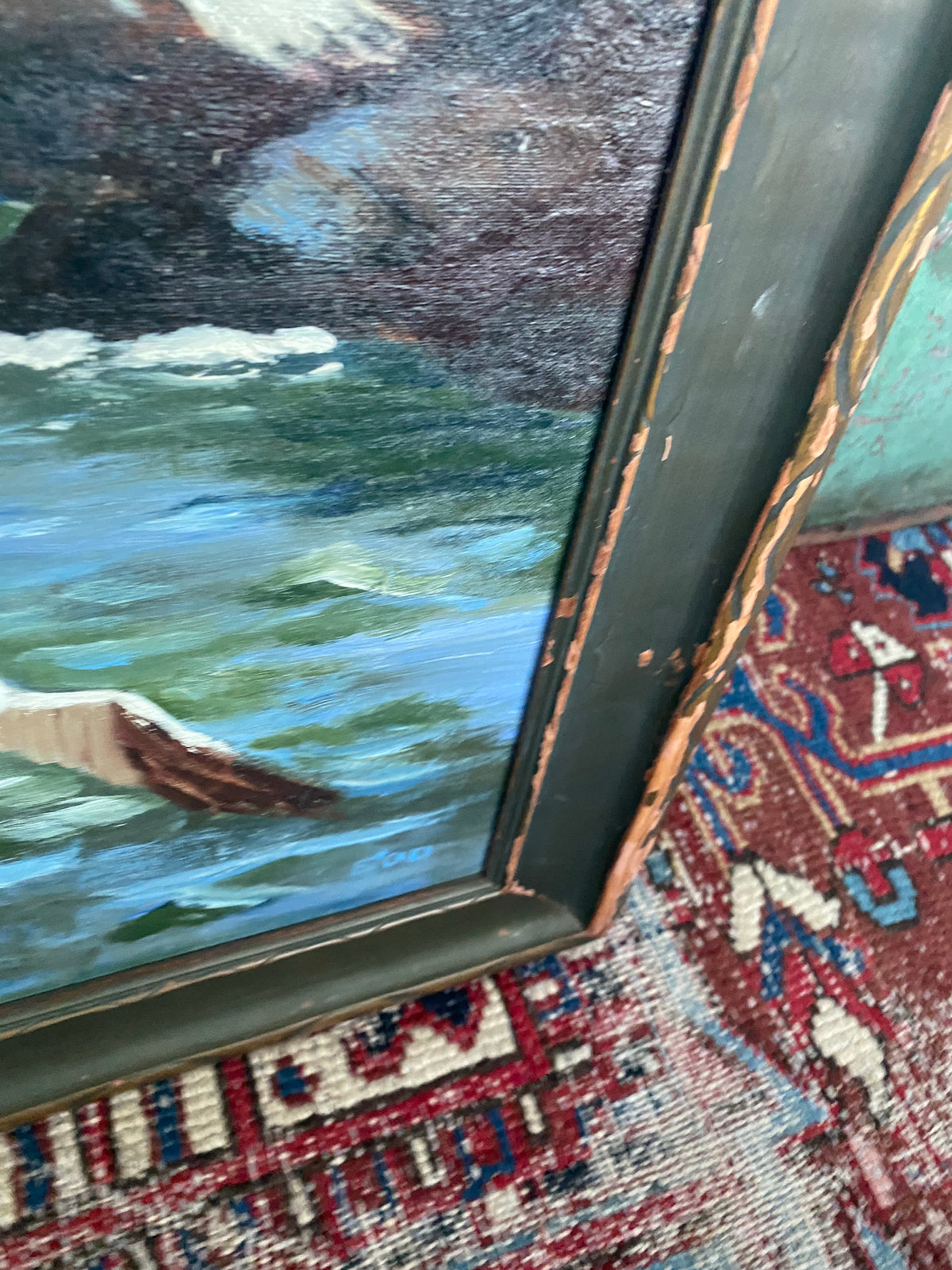 Vintage Sea Gull Painting